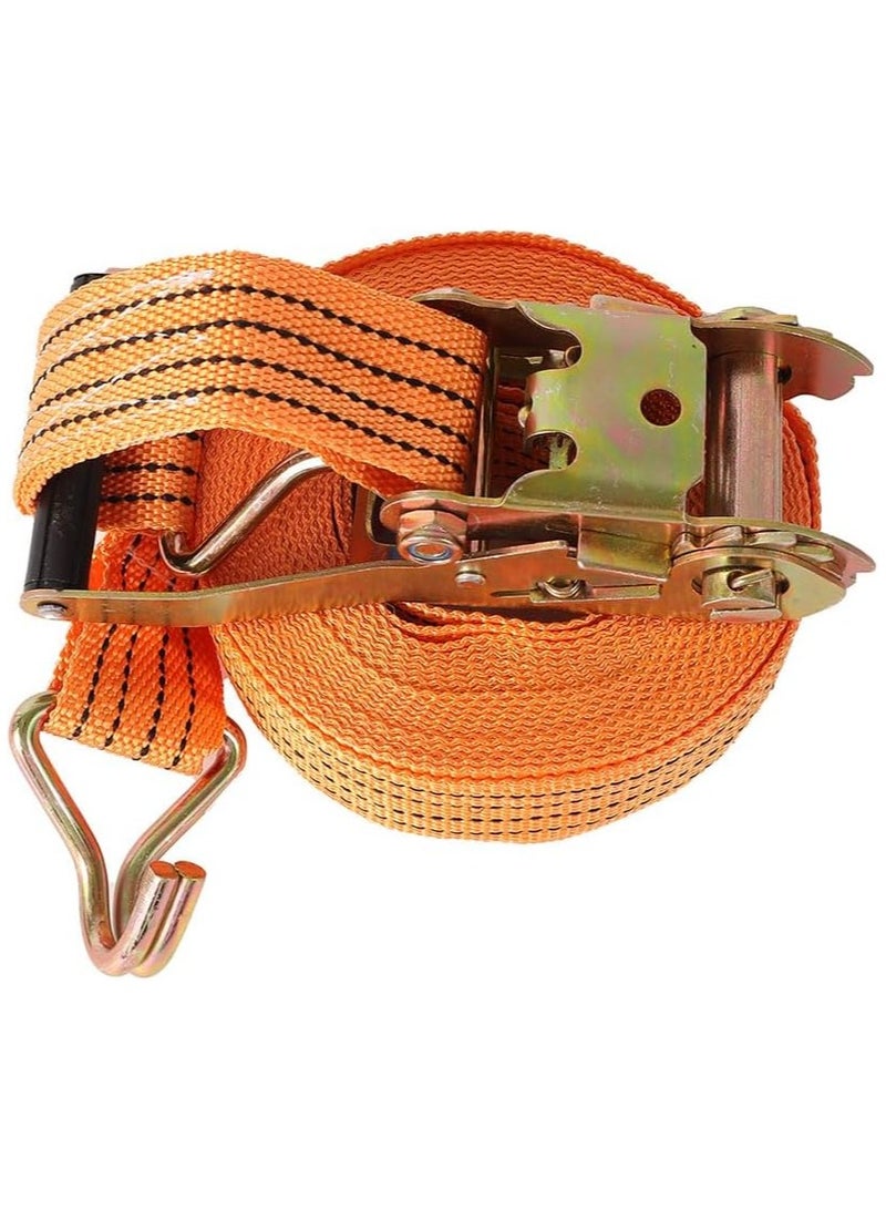 Soofam Cargo Lashing Ratchet Belt -10m 50mm 2inch- Heavy-Duty High Tensile Strength Durable Polyester Corrosion Resistant Hardware Ratchet Strap - for Load Securing Transportation Tie-Down and Moving  - Image 4