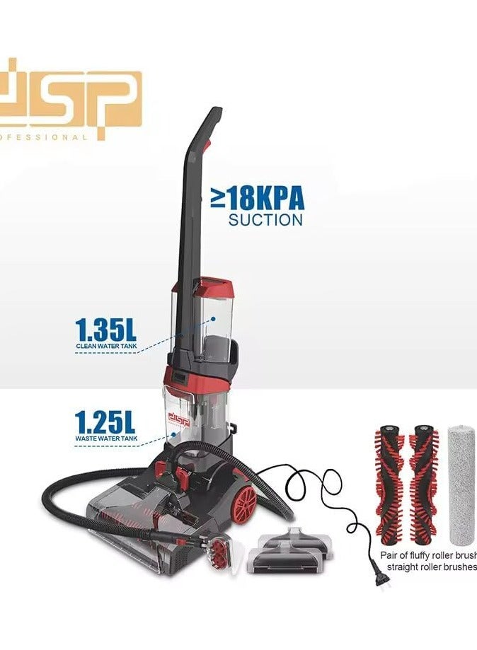 DSP Professional Vacuum Cleaner 800W 1.35L Wet and Dry Tank with 6m Cord 3 in 1 Carpet Washer - Image 2