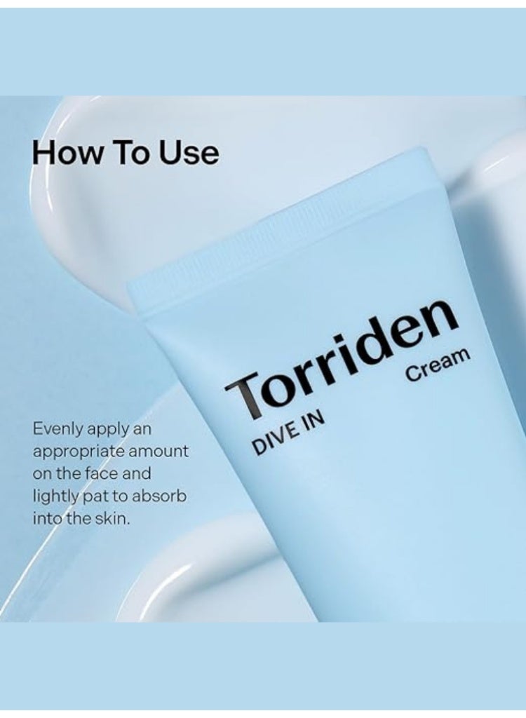 Torriden Dive-In Cream for Deep Hydration, Plumpness & Long-Lasting Moisture - Image 3