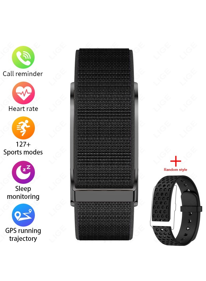LIGE 24h Health Tracking Men's Smart Bracelet for Sports Heart Rate Monitoring Activity Lightweight Fitness Tracker for Men Smart Band Waterproof Two Replaceable Straps - Image 1