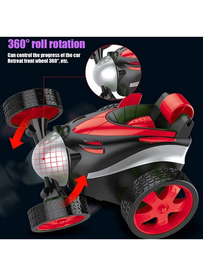 VGRASSP Mini Stunt Remote Control Rechargeable Car Toy for Kids - 360 Degree Spinning (Red) - Image 2