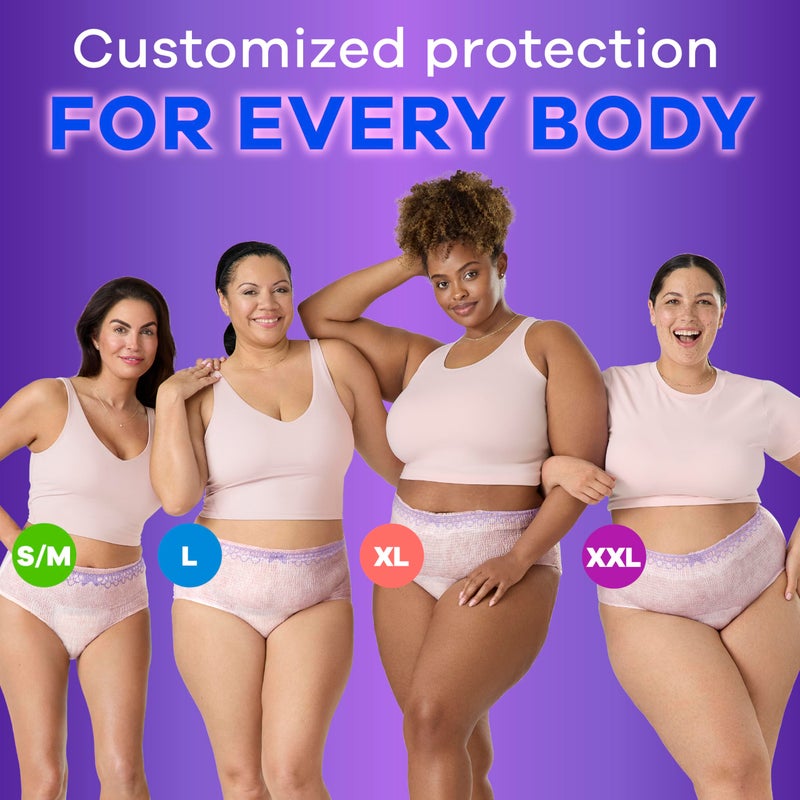 Always Discreet Adult Incontinence Underwear for Women and Postpartum Underwear, Extra Large, Up to 100% Bladder Leak Protection, 15 Count - Image 4