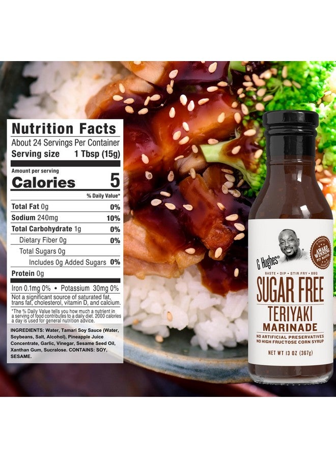 G Hughes G Hughes Sugar Free Stir Fry Sauces Variety Pack - Stir Fry Sauces and Dressings, Gluten Free Dipping Sauces, No Sugar - Teriyaki Marinade, Stir Fry Sauce, & Pineapple Ginger Marinade (3 Pack)  - Image 3