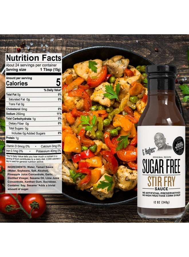 G Hughes G Hughes Sugar Free Stir Fry Sauces Variety Pack - Stir Fry Sauces and Dressings, Gluten Free Dipping Sauces, No Sugar - Teriyaki Marinade, Stir Fry Sauce, & Pineapple Ginger Marinade (3 Pack)  - Image 2