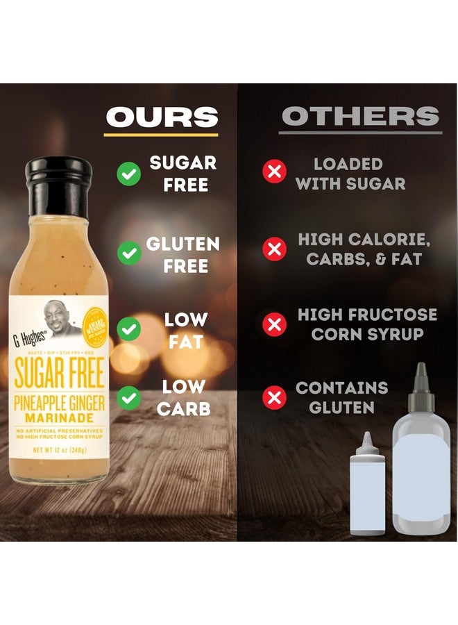 G Hughes G Hughes Sugar Free Stir Fry Sauces Variety Pack - Stir Fry Sauces and Dressings, Gluten Free Dipping Sauces, No Sugar - Teriyaki Marinade, Stir Fry Sauce, & Pineapple Ginger Marinade (3 Pack)  - Image 4