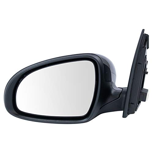 TRQ Driver Side Power Mirror Smooth Black Manual Folding Compatible with 2017-2022 Kia Sportage KI1320196 - Image 1