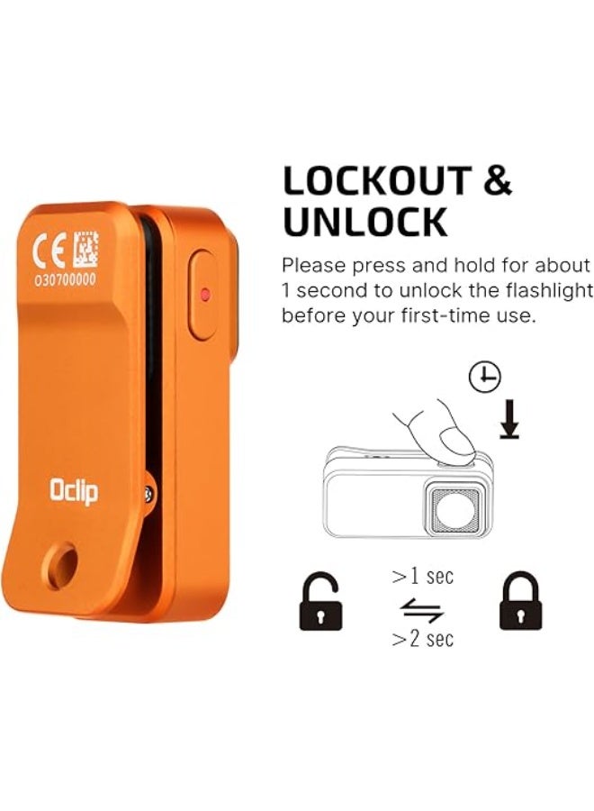 OLIGHT Oclip Flashlight, Hands-Free With Red & White LED, Lightweight Magnetic Clip-on, Bright Rechargeable Work Light for Night Walk, Cycling, Warning - Image 4