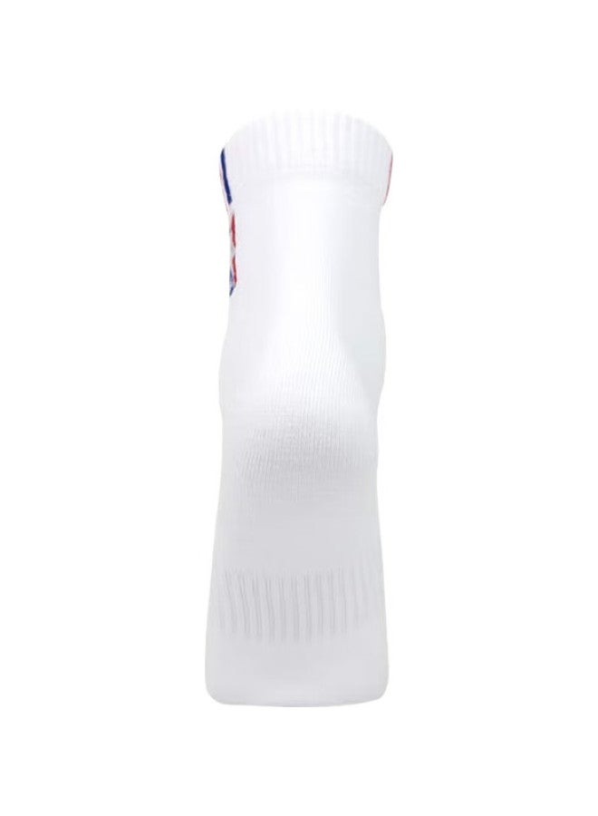 NBA Men'S Fashion Casual Sports Socks Four Seasons Mesh Breathable Sweat-Absorbent Cotton Socks Embroidered Mid-Tube Basketball Socks 5 Pairs - Image 1