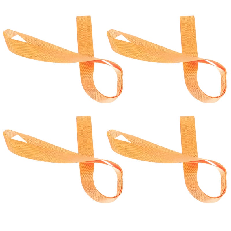 Heavy Duty Nylon Tie Down Straps 4 Pack 46cm Orange for Motorcycle Scooter Cargo Securing - Image 2