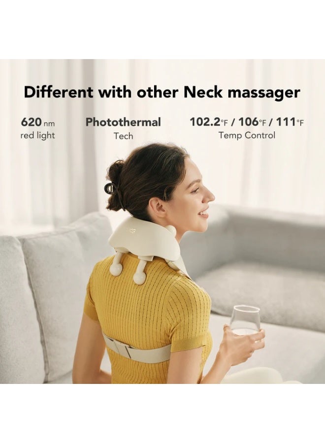 SKG HSP500-2 Cordless Neck and Shoulder Massager – Shiatsu Kneading & Heated Massage | Human Hand Effect, 6 Smart Modes, Deep Tissue Relief with Upgraded Battery - Image 5