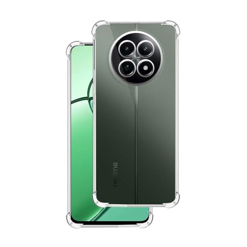 7-Seven غطاء خلفي 7SEVEN® لهاتف Realme 12 | 12X | Narzo 70X | 13 5G - تصميم مقاوم للصدمات مع حماية حواف الكاميرا وشفافية كريستالية، غطاء هاتف سيليكون ناعم TPU وغطاء هاتف مرن - Image 1