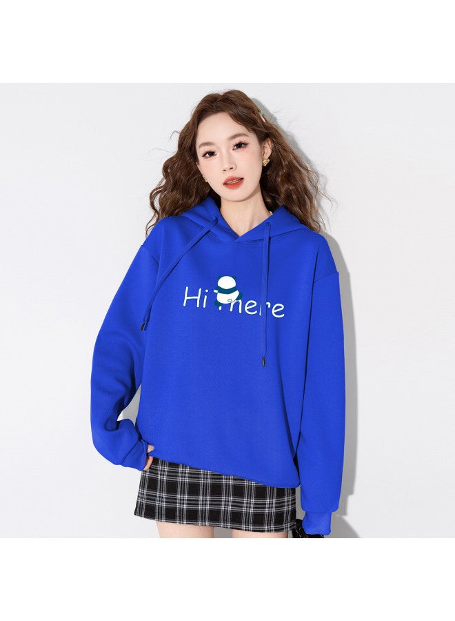 Baleno Comfortable And Casual Women'S Letter Print Hooded Sweatshirt Versatile Trendy College Style Pullover Women'S Top - Image 2