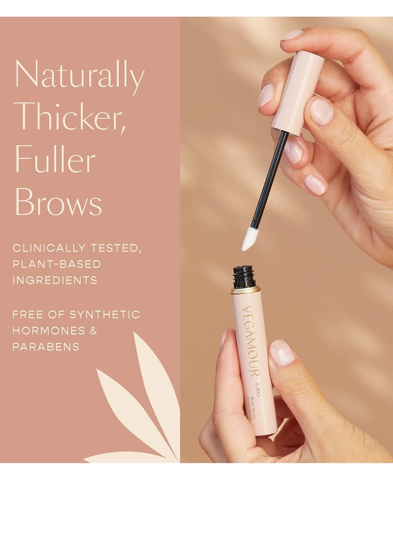 VEGAMOUR - VEGAMOUR GRO Volumizing Brow Serum, 3ml – Enhances Brow Fullness and Density with Plant-Based, Vegan Ingredients - Image 1