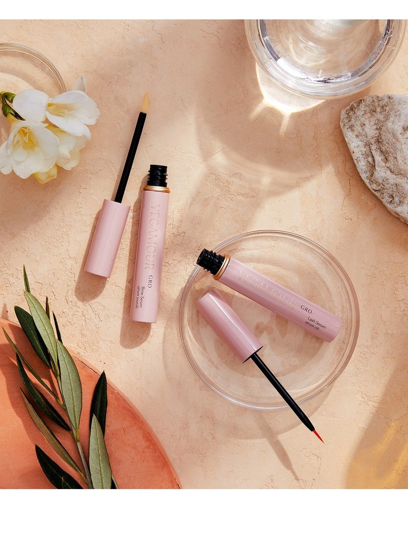 VEGAMOUR - VEGAMOUR GRO Volumizing Brow Serum, 3ml – Enhances Brow Fullness and Density with Plant-Based, Vegan Ingredients - Image 1