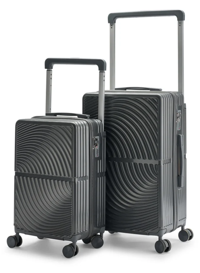 LIMRA Travel Bags From Limra Made Of PC , Consisting of Two Pieces , Size 20"-24" Inches, Grey Color