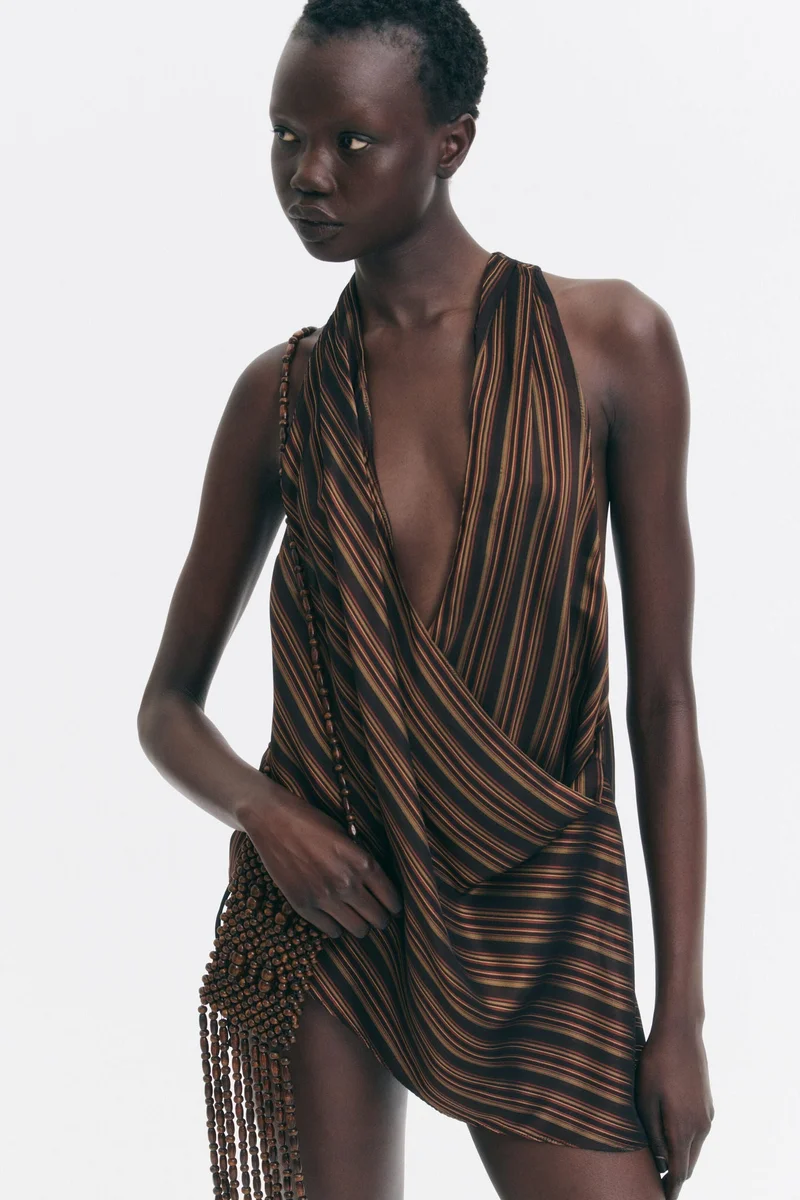 H&M Jacquard-weave wrap top