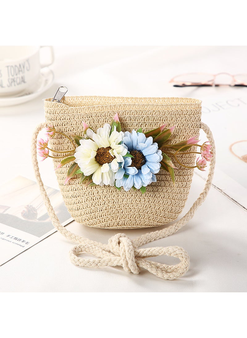 Generic Girls Trendy Crossbody Mini PurseSimulation bouquet bag beige Simulation bouquet bag beige 