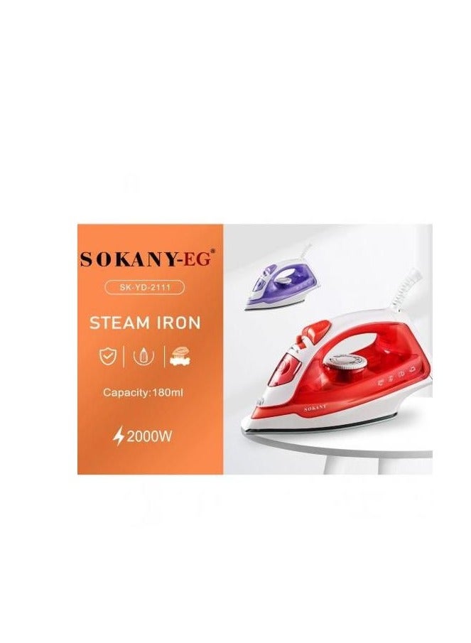 سوكاني جهاز كي بخار سوكاني 2000وات SK-YD-2111 احمر - Image 2