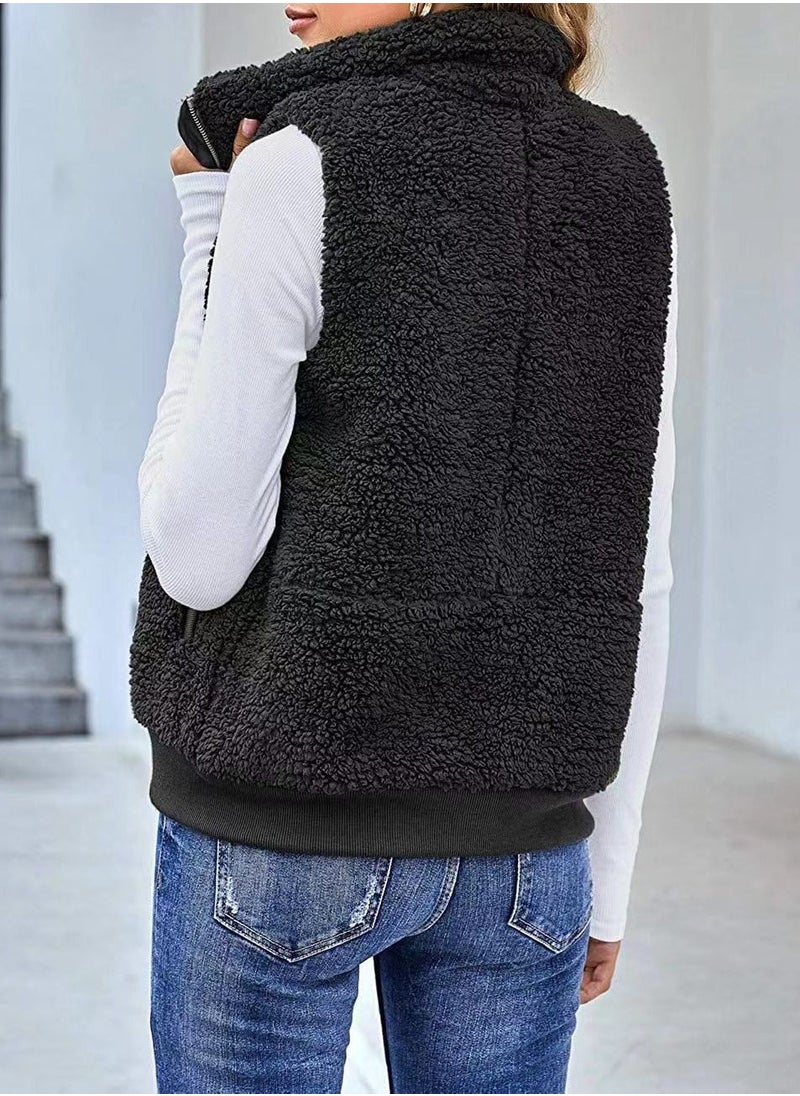 Loquat - Autumn Winter Ladies Fashion Warm Wool Vest - Image 1