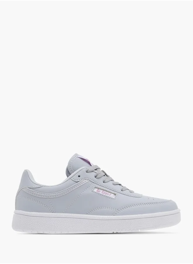 لي كوبر Womens Panelled Sneakers With Lace-Up Closure