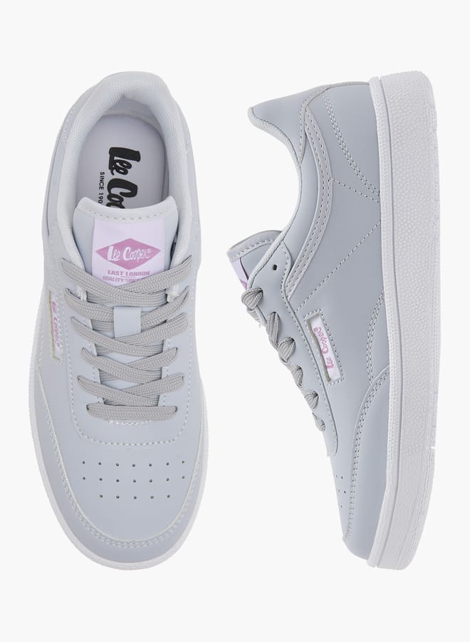 Lee Cooper Womens Panelled Sneakers With Lace-Up Closure  - Image 2