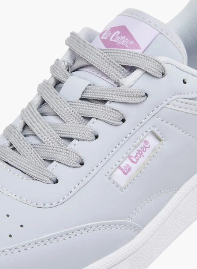 Lee Cooper Womens Panelled Sneakers With Lace-Up Closure