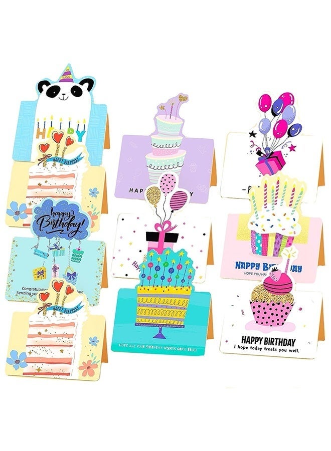 10 pcs Birthday Cards, Greeting Birthday Cards Set for Her Him Women Men - Image 1