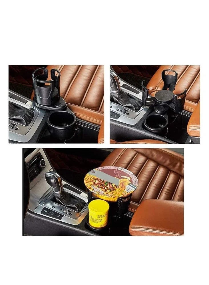 جو-ديز حامل مشروبات متعدد 2 في 1 للسيارة مزدوج حامل أكواب كبير للمياه Go-Des GDHD565 - Image 2