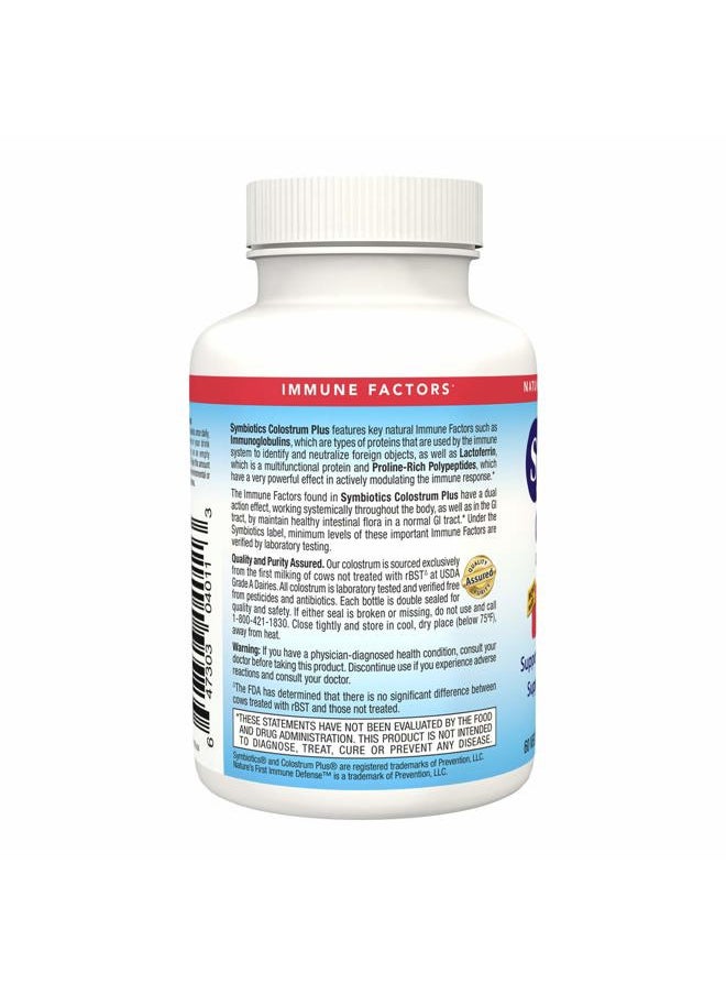 Symbiotics Colostrum 60ct Vegetable Capsules - Immunity Support - Lactoferrin Supplement & Colostrum Protein with Immunoglobulin - 25% lgG Antibodies - Gluten Free  - Image 3