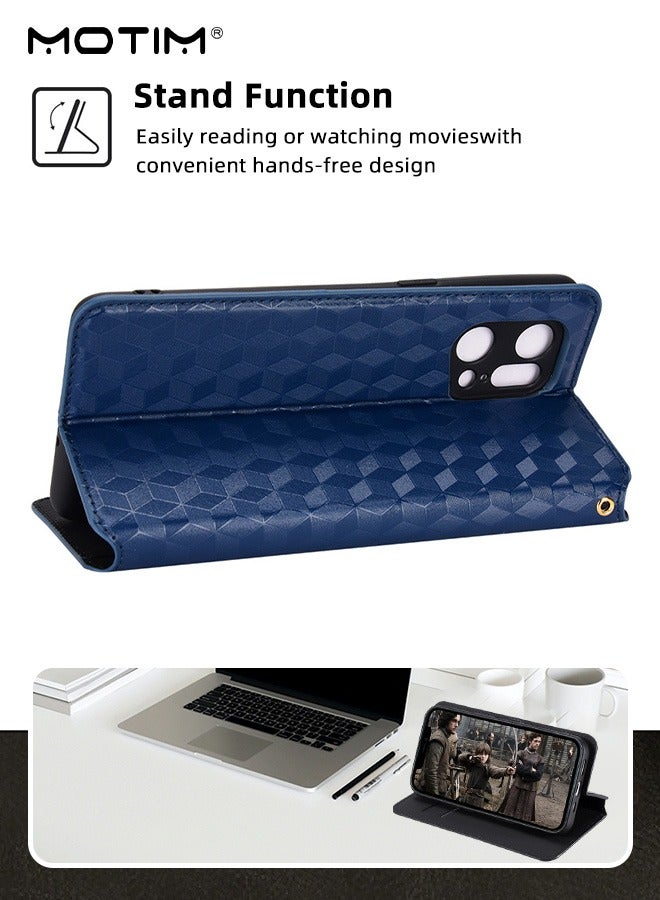 Motim Oppo Find X5/X5 Pro Phone Case Cover, Flip Leather Wallet Case with Kickstand Card Slots Holder Money Pocket, Scratch-resistant Shockproof Cover  - Image 2