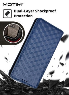 موتيم غطاء هاتف Oppo Find X5/X5 Pro، غطاء محفظة جلدي قابل للطي مع حامل للبطاقات مزود بفتحات لحمل البطاقات وجيب للمال، غطاء مقاوم للخدش ومقاوم للصدمات  - Image 4