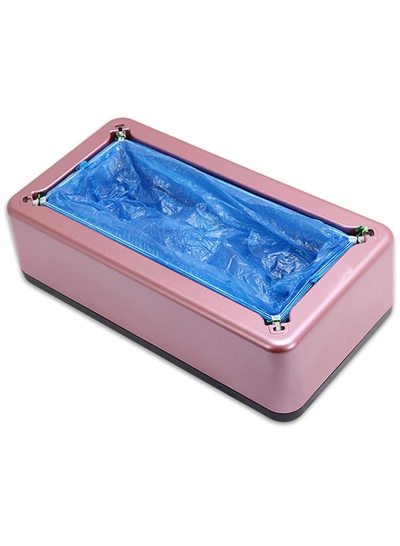 DubaiGallery جهاز توزيع أغطية الأحذية الأوتوماتيكي آلة أغطية الأحذية الأوتوماتيكية المنزلية والمكتبية جهاز الفيلم لمرة واحدة مجموعة القدم أحذية جديدة - Image 1