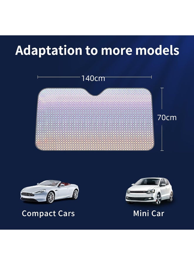 AUTOYSUR Car Windshield Sun Shade, Essential Summer Car Window Shades, Interior Car Accessories for Sunshade, Practical Car Visor Extender Sun Blocker, Car Sun Shade for Window - Image 3