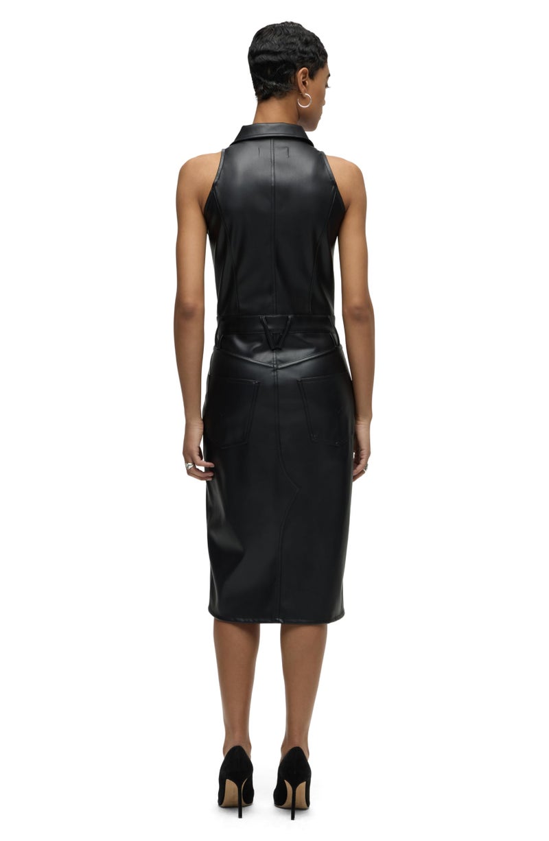 Hudson Women's Halter Neck Utility Dress, Black, Small - Image 3