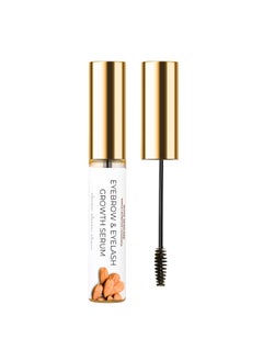 Eyebrow & Eyelash Growth Serum/Oil - Organic, Brow & Lash Boosting Enhancer for Thick Eyebrows and Eyelashes - has Castor oil for Volume & comes with Applicator (5 ml)