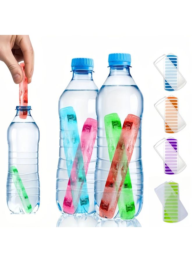 Purple Long Strip Ice Cube Tray Quick Freeze Easy Release BPA Free Reusable Stackable - Image 2