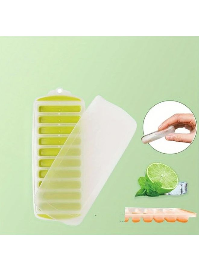 Purple Long Strip Ice Cube Tray Quick Freeze Easy Release BPA Free Reusable Stackable - Image 4
