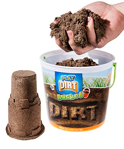 Play Visions Play Dirt Bucket (3 Lb) - Unique Sand for Burying and Digging Fun by Sands Alive - Image 1