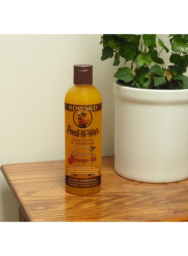 Howard Feed-N-Wax Wood Polish And Conditioner 473 Ml - Image 4