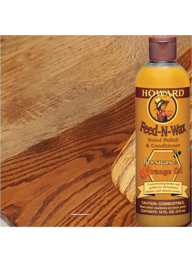 Howard Feed-N-Wax Wood Polish And Conditioner 473 Ml - Image 2