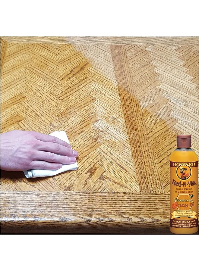 Howard Feed-N-Wax Wood Polish And Conditioner 473 Ml - Image 3
