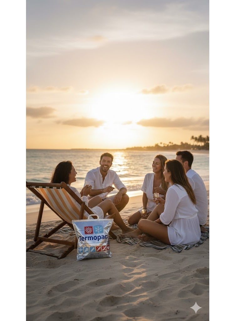 Triple Layer Insulated Thermal Food Bag for Hot and Cold Storage, Durable Thermo Pack with Strong Zipper, Water Resistant for Daily Use, Trips and Food Delivery (7 liters) - Image 5