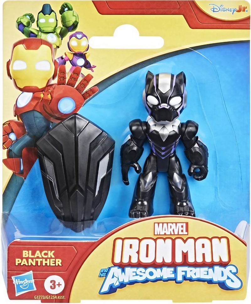Marvel Iron Man and his Awesome Friends Black Panther Action Figure Set (7.6 cm) - Image 1