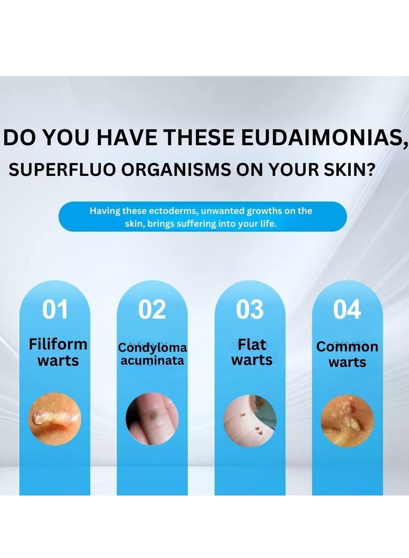 HEALMUSZ Wart Remover Liquid Herbal Ingredients Safe Body Warts Treatment for Acne Moles Scar Wart Treatment Wart Remover Oil for Face Body Wart Remover Gel 30ml - Image 5