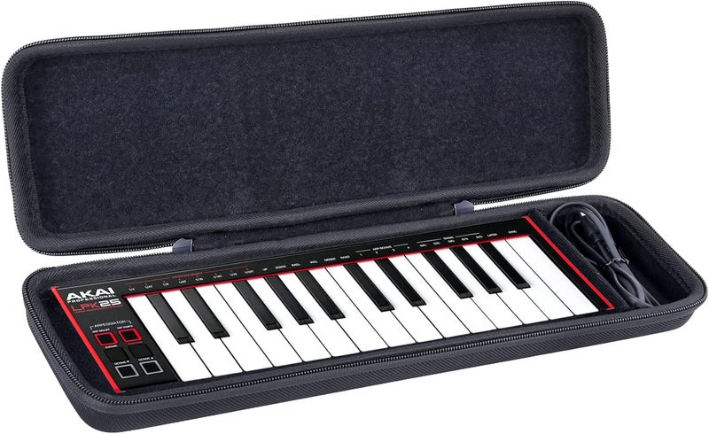 Khanka Hard Carrying Case Replacement for AKAI Professional LPK25 - USB MIDI Keyboard Controller, Case Only - Image 2