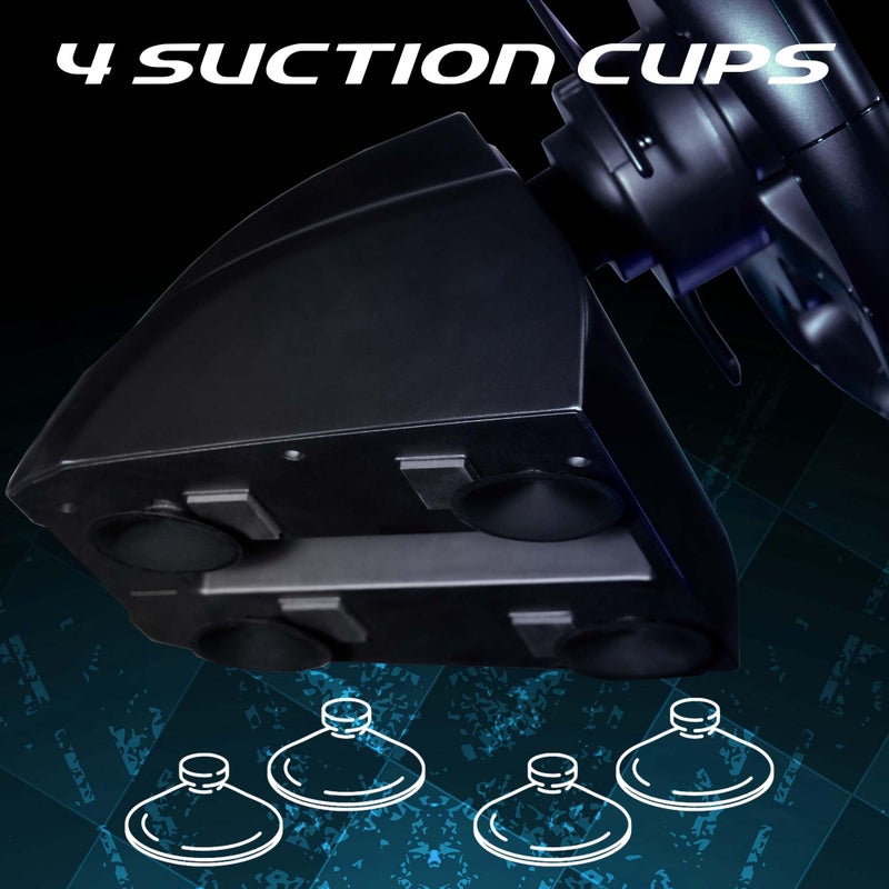 SUBSONIC - Superdrive 220 RS-5 Steering Wheel compatible PS5 - Racing Wheel with Dual Joysticks, Pedals and Paddles - 22 cm Diameter, 180Â° Rotation. Compatible with PS5 and PC - Black - Image 4
