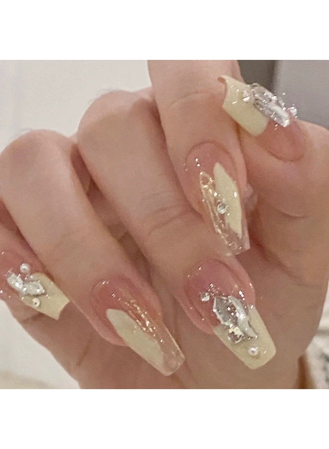 Goolsky Sweet Cool Puppy Butterfly Cat Eye Press-on Nails in Pink & Black for Playful Look - Image 2