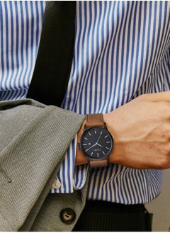 TOMI Men's Wrist Watch Set With Cufflinks And Tie Clip  - Image 3