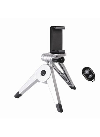 Foldable Mini Tripod Stand for Live Streaming[Remote control 2] plate tripod + double hole clip + remote control [Remote control 2] plate tripod + double hole clip + remote control - pzsku/ZD604313BCDAF8F4F1264Z/45/1746225310/5cbf92fc-928c-4d69-892e-8a5edf3a980d