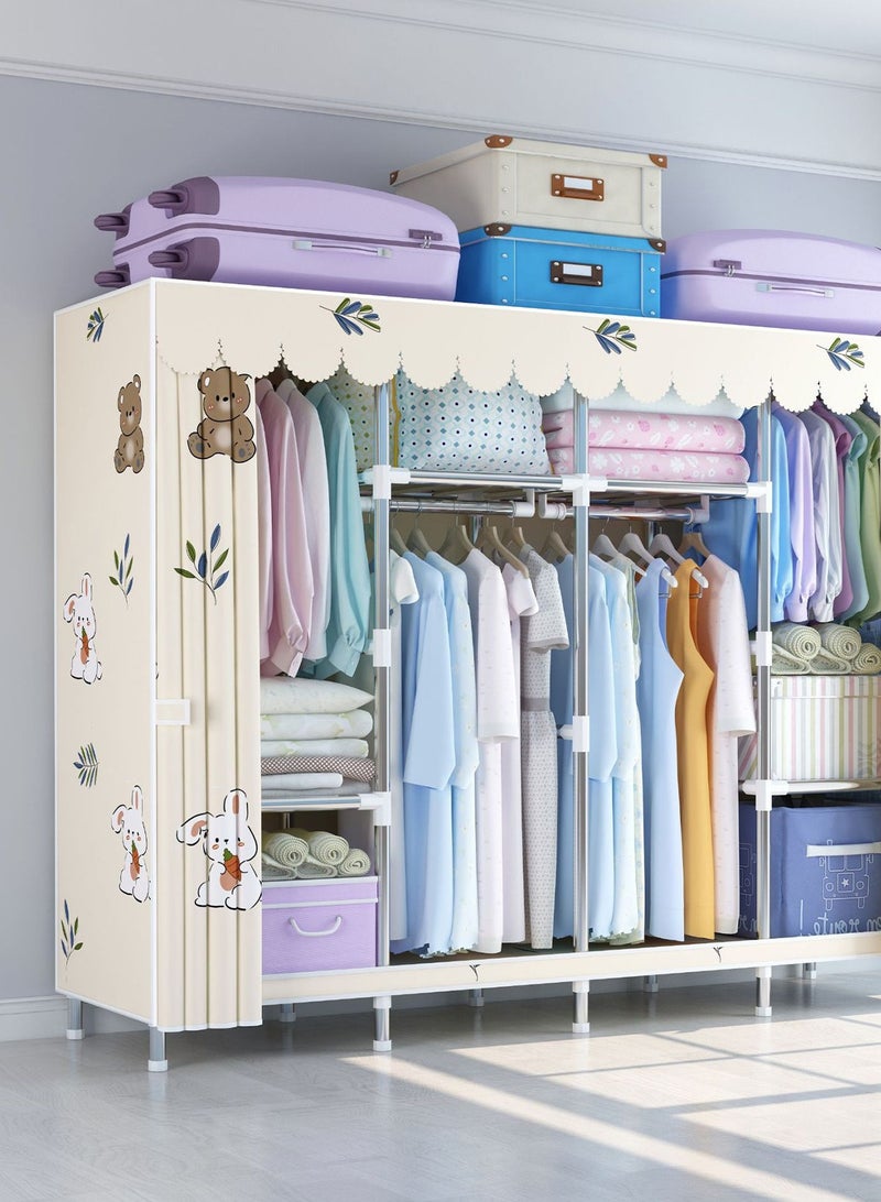 HomarKet Premium Fabric Wardrobe Organizer Portable Wardrobe Closet Clothes Organizer - Image 2